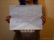 Reddit AmA November 22nd 10/16