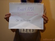 Reddit AmA November 22nd 9/16