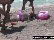 GangBang in spiaggia! Che culo Valentina CentoXCento 1/16