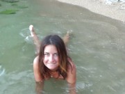 Sexy baby swiming in the sea 16/16