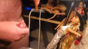 BBB preview: Sandra Parker silver outfit (cumshot only)