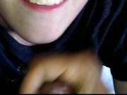 Freckled Blonde Sucking My BBC & Swallows Every Drop Of My Hot Cum 15/16