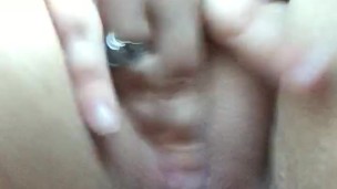 Quick pussy play in my car while at my college