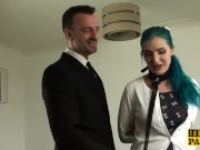 British sub analized in interracial threeway 1/16