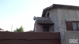 Wife gives contractor a Blowjob while Husband is at work