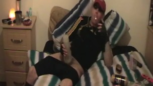 Fucking my Fleshlights in Soccer Gear