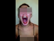Girl Huge Mouth & Long Tongue 11/16