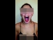 Girl Huge Mouth & Long Tongue 2/16