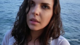 Sexy teaser in the sea