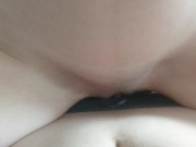 intimate lesbian strap-on fucking | loud moaning orgasm 12/16