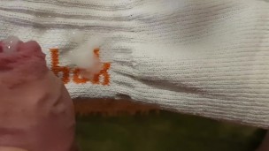 Cum on Dirty White Socks