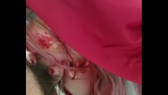 Red head sucking dick - Halloween head a slashed up little red ridinghood gives bathroom bj
