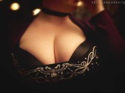 Spooky Halloween Boob Teasing