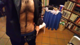 Your metalhead boyfriend strips and cums for you