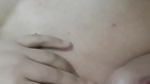 Masturbating my hairy pussy...craving for a real big white cock.