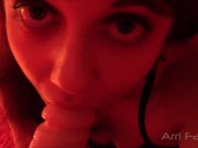POV Blowjob Teen Redhead Sucks and Teases Cock