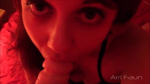POV Blowjob Teen Redhead Sucks and Teases Cock