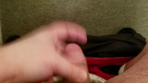 Sneaky wank at work