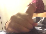 FACE COVERED PANTIE SNIFFING JERK OFF