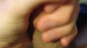 Jerking off my uncut dick