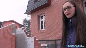 Public Agent Young Russian in Glasses Fucking a Big Cock