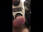 Fat Cumshot after vibrator masterbation