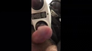 Fat Cumshot after vibrator masterbation