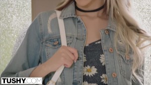 TUSHY teen gets her asshole stretched
