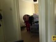 Bound chubby Britt toyed while fucked by dom 2/16