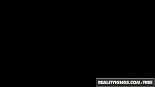 RealityKings - Lil ebony Freak Raven Wylde tries some white cock