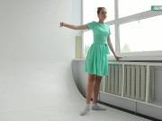 Alla Sinichka being sexy while dressed