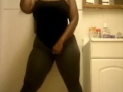 Ebony bbw Curly Q jiggle 4/16