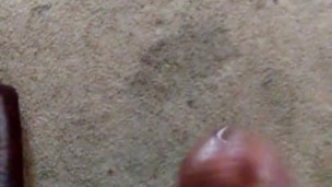 Sticky situation when shooting semen lol