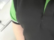 Owner of cafee fucks himself in public full of people 12/16