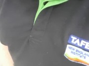 Owner of cafee fucks himself in public full of people 13/16