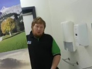 Owner of cafee fucks himself in public full of people 9/16