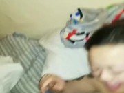 Cum fest with tiny asian pussy and giant hard cock 15/16