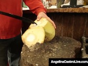 Cuban Queen Angelina Castro StrapOn Fucks Asian Cristi Ann! 3/16