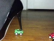 Black Patent Jimmy Choos and Tights Dominate Tiny Cars (Toy Crush)
