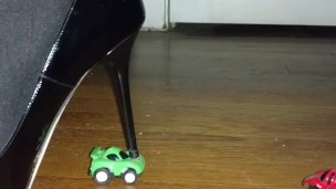 Black Patent Jimmy Choos and Tights Dominate Tiny Cars (Toy Crush)