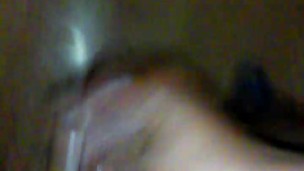 Stroking with dad in the house