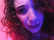 Giantess - teasing you with my long tongue and eating you alive