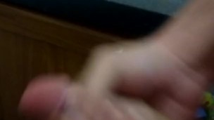 Solo male cums on hand
