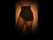 Big tit and booty blonde showing off curves in striptease 3/16