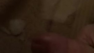 Thick slo-mo cumshot in a solo wank