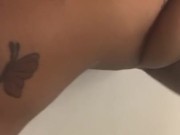 Up Close Suction Cup Dildo play