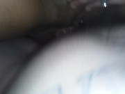Black GF Deepthroats White Cock Then Gets Her Black Pussy Creampied 13/16
