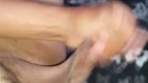 Sacando leche caliente pinga caliente