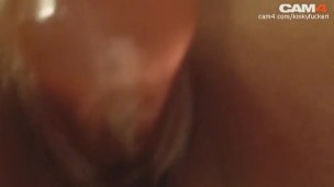 close up dildo wall fuck