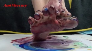 Messy Foot Worship